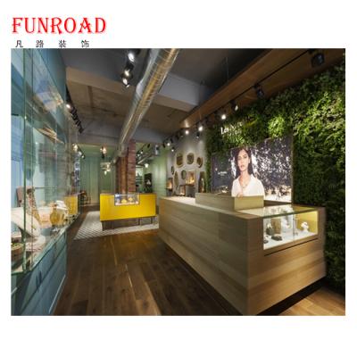 China Luxury display watch for modern retail store or mall jewelry store interior design with tempered glass display cabinets for sale