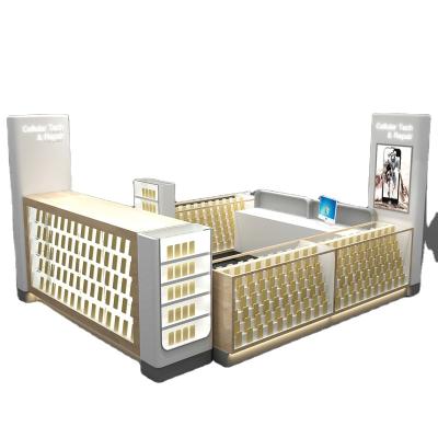 China Modern Attractive Smart Kiosk Furniture Mobile Phone Shop Fixture Mobile Cell Phone Display Furniture for sale