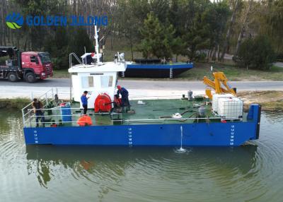 China JULONG JLWB400 Work Boat With Hydraulic Deck Crane For Dredger for sale