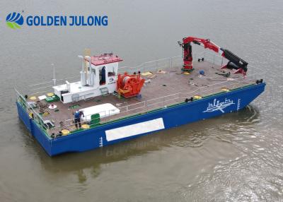 China Heavy Duty Multifunctional Work Boat For Sale 1.2 M Draft For Dredging Pipeline Operation for sale