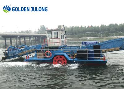 China JULONG Aquatic Water Weed Harvester For River Water Surface Cleaning for sale