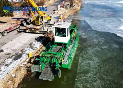 China Cummins Engine Trash Skimmer Boat For Water Surface Garbage Collection River Water Cleaning Machine for sale