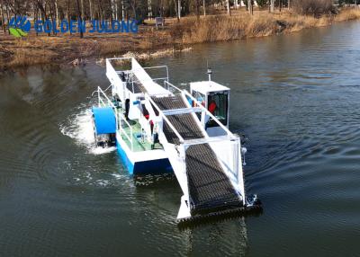 China Customized Aquatic Weed Harvester / Water Hyacinth Harvester CCSB Marine Standard Steel for sale