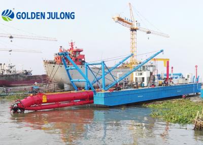 China JULONG Cutter Suction Sand Dredger / Mining Equipment Dredge 3500M3/H Waterflow for sale