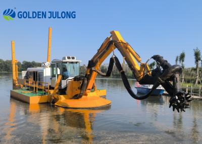 Chine 900 m3/h drague amphibie drague à eau peu profonde pour le canal du lac de la rivière à vendre