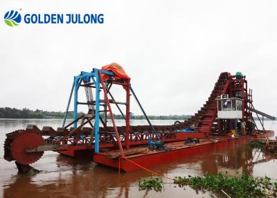 Cina Dredger ad alta efficienza 2025 Gold 60 Bucket Chain per l'estrazione e il dragaggio di sabbia 200 m3/h in vendita