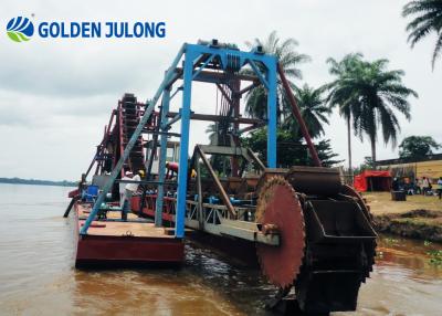 China Julong Professional Customized Bucket Chain Sand Dredger For Gold Mining for sale