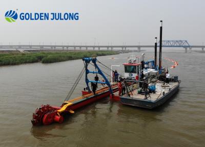 China JULONG 12 Inch Professional Dredging Machine Hydraulic Bucket Wheel Dredger for sale