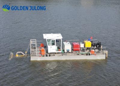 China Hydraulic Auger Head Suction Self Propelled Dredge For Shallow Dredging for sale