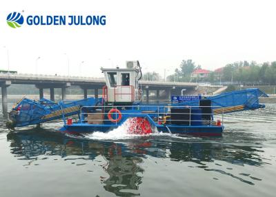 China Full Automatic Water Surface Cleaning Boat / Trash Skimmer Vessel 0.5 M Draft for sale