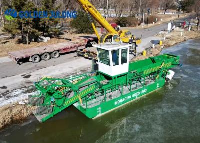 China Barco de limpieza de basura flotante de recolección de rescate personalizado para la presa Lago Puerto Río en venta