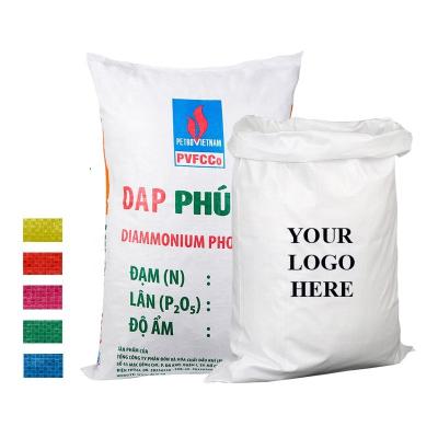 China 25kg 50kg Polypropylene Raw Material Polypropylene Woven Bag China PP Woven Bag Moisture Proof Reusable Reusable Plastic Woven Bags for sale