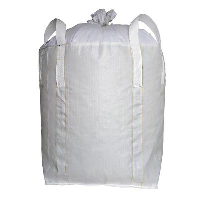 China Big Ton Bag Bulk Bag 3 To 1000kg Ton Bag Breathable Super Jumbo Tubular Jumbo Bag FIBC Zipper For Sand Construction Cement for sale