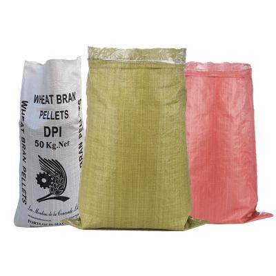 China Wholesale 5kg 10kg 25kg 50kg PP Woven Fabric Dimension Wheat Moisture Proof Rice Flour Packaging Bags for sale