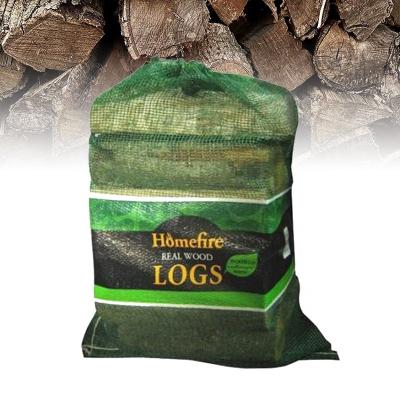 China Safety Vented Mesh Wood Vegetable Bags Kindling for knitting honest holder mono 40l pp fruit plastic HDPE refrigerator firewood packing bags for sale