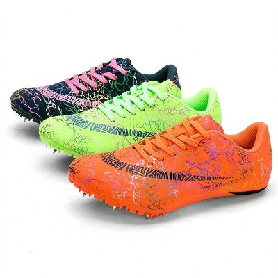 China Spike Shoes Factory New Best Selling PU Running Shoes Custom Comfortable Athletics Shoes for sale