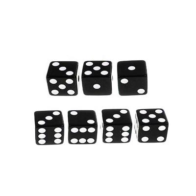 China White Square 10mm D 6 Dice Acrylic With Black Dot Custom Acrylic Multi-Sided Casino Gambling Dice /KTV.Bar.Family Entertainment for sale