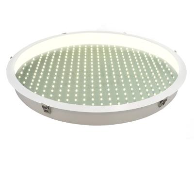 China Micro Prismatic Lens with Clear PMMA or PC Dali 600 800 900 1000 1200mm 20W 40W 48W Led Round Recessed Anti Glare Through Light for sale