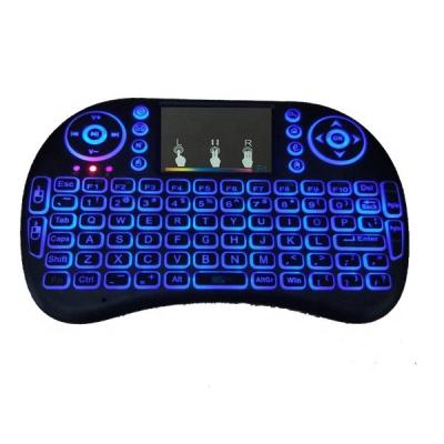 China Laptop Keyboard Manufacturer Custom Mechanical Portable Backlight Gamer i8 Mini Wireless RGB Air Mouse Wireless Keyboard for sale