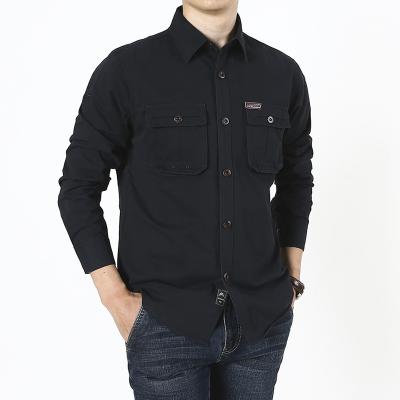 China 100% Cotton Work Wear Casual Anti-Wrinkle Long Sleeve Workwear Men's Work Shirt for sale