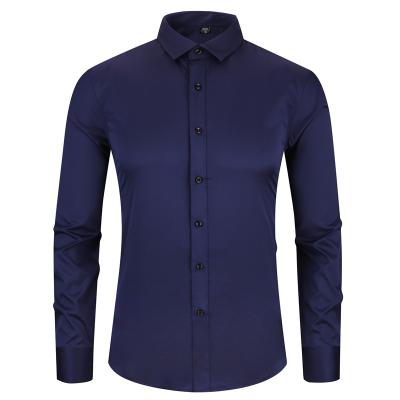 China The short sleeved casual fit that requires no ironing high quality men's anti-pilling plus size shirts for sale