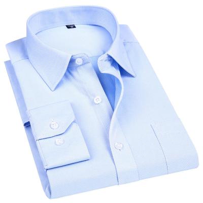 China Anti-pilling Mens Fashion Brand High Quality Solid Clothing Fit Business Shirts for sale