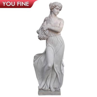 China Large traditional high quality garden woman marble statue for sale for sale