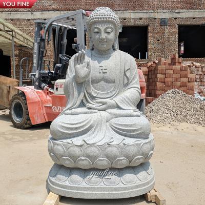 China Other Outdoor Garden Large Stone Buddha Life Size White Marble Statue for sale