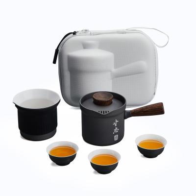 China Durable Hard Anodized Chinese Wholesale Portable Aluminum Tea Maker Set Portable Gift Box for sale