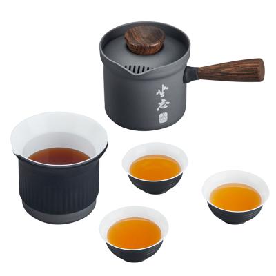 China ALOCS Aluminum Portable Kung Fu Travel Tea Cup Viable Outdoor Customized Camping Chinese Set for sale