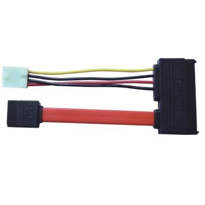 China Hot Selling 0.3m Slim Computer Sata 7+15p Hdd Sata Cable For Data Transfer for sale