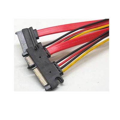 China Computer Accessories SATA3.0 50CM 22P (7+15) Male Plug to 22 Pin Female Jack Serial ATA Data Power Extension Cables Cord for sale