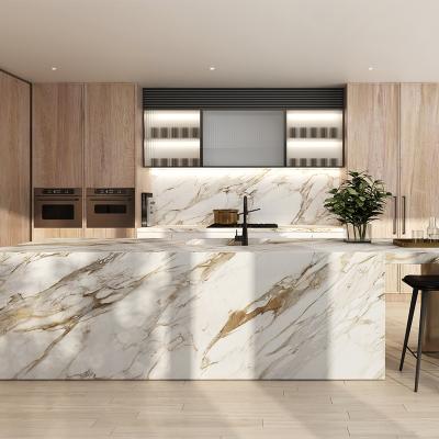 China Modern Large Slab 1600*3200 Porcelain Floor Tiles For Countertop, Cabinet, Sink, Wall Decoration for sale