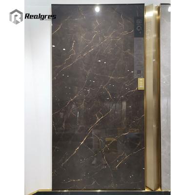 China Large Tile 1200x2400 Modern Large Gray Porcelain Tile for sale