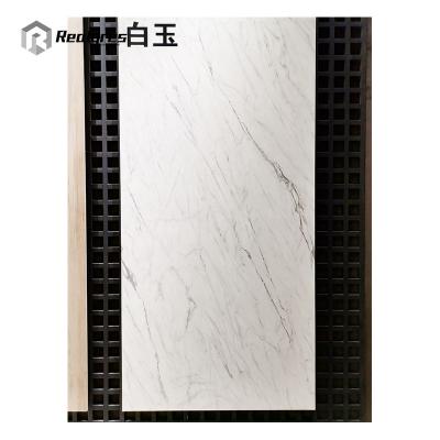 China Modern Porcelain Rectified Large White Tile Countertop Calacatta Ceramic Porcelain Tile for sale