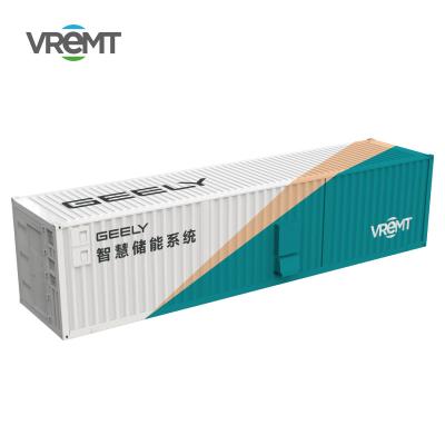 China VREMT IP54 20FT Air Cooling 1000kWh Solar Battery Energy Storage Container Power Station for 1000 Battery Installation for sale