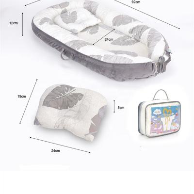 China 100% Cotton Organic Folding Baby Sofa Bed Newborn Baby Portable Folded Travel Sofa Nest for sale