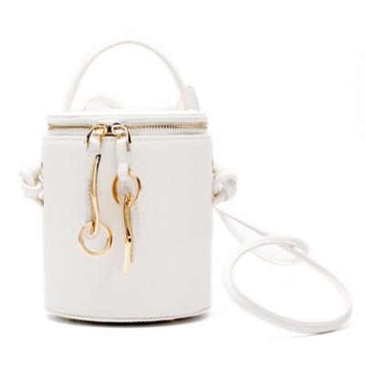 China One-shoulder Eco-friendly Popular Cross - Fashion Mini Bag Women Genuine Leather Slim Cylindrical Body Handbag for sale