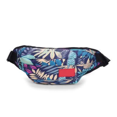 China Large Capacity Fashion Waist Bag Custom Printed Stylish Fanny Pack Cloth Waist Bags for sale