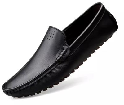 China Breathable Black Genuine Leather Men's High Quality Crocodile Grain Leather Oxfords Shoes for sale