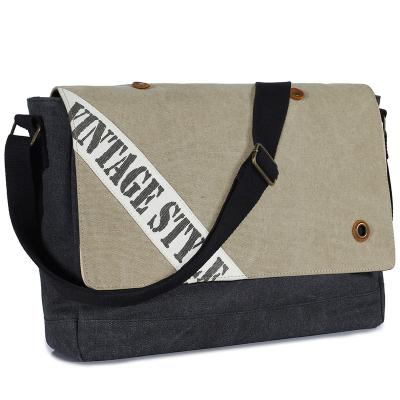 China Vintage Mens Cross - Body Bags Shoulder Canvas Bag Mens Casual Messenger Bag Logo for sale