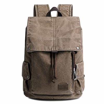 China Anti Theft Custom Design Vintage Rugzak Rugzak Canvas School Portable Backpack Bags Unisex Backpack For Men for sale