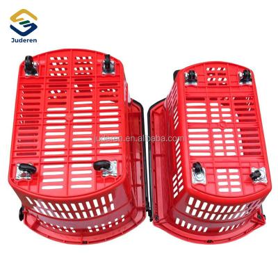 China Portable High Capacity Shopping Trolley Trolley For Supermarket for sale