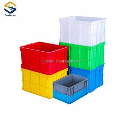 China Corrosion protection thickened box large transport logistics basket hardware box accessories rectangular turnover tool storage plastic shelf box for sale