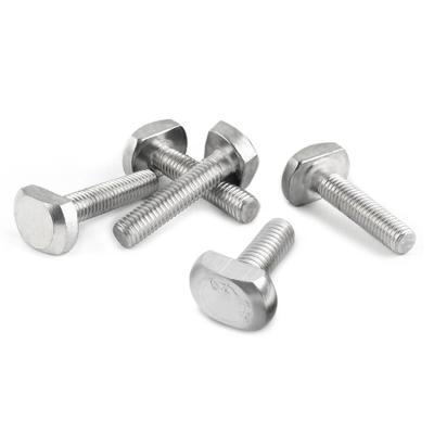 China Furniture Stainless Steel High Strength Square Head Bolt T Shaped Bolt for sale