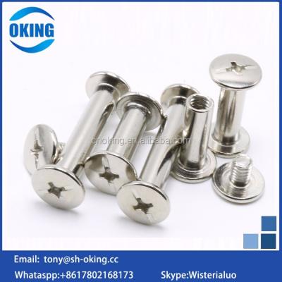 China Stainless Steel/Carbon Steel/Brass Flat Head/Nickel Plated 304 316 Chicago Stainless Steel Screws for sale