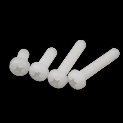 China Pan M2 Transparent Plastic Screw White Nylon Screw for sale