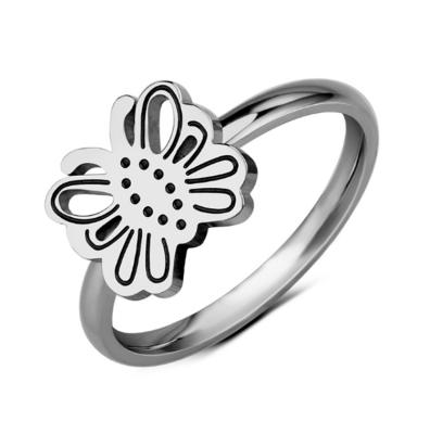 China Other 2021 Hot Sale Fashion Simple Cute Bee Form Titanium Stainless Steel Torque Rings for sale