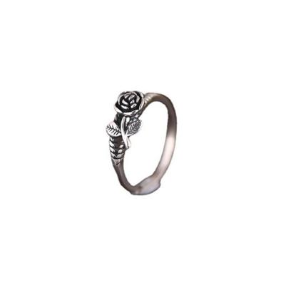 China Other 2021 Viking Age Retro Ring Punk Simple Rose Shape Rings For Teenage Girls for sale