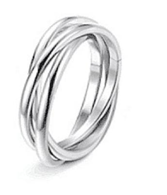 China Other Romantic Star and Moon Ring Titanium Rotatable Stainless Steel Couple Ring Men Ring for sale